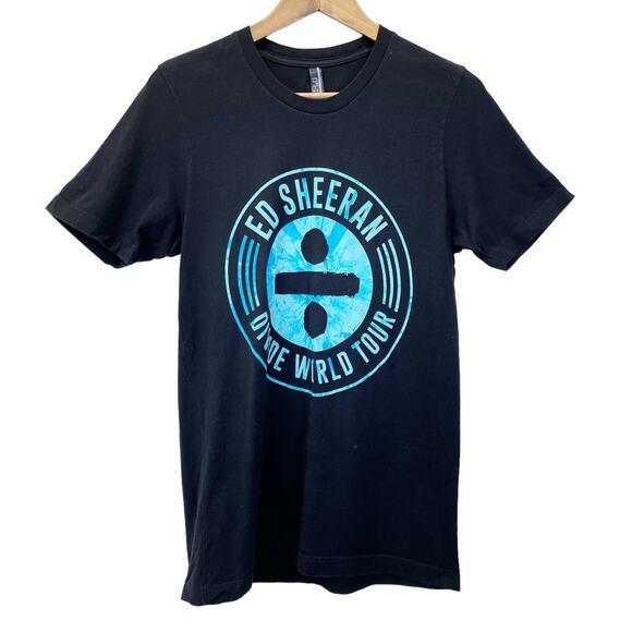 Ed‎ Sheeran Unisex M Divide World Tour Concert T-Shirt Black Short Sleeves - Picture 1 of 6
